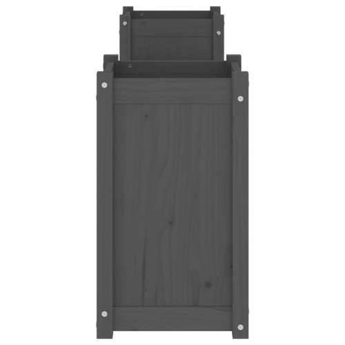 Klupa sa sadilicama siva 180 x 36 x 63 cm od masivne borovine Siva boja bora 1 Cijena