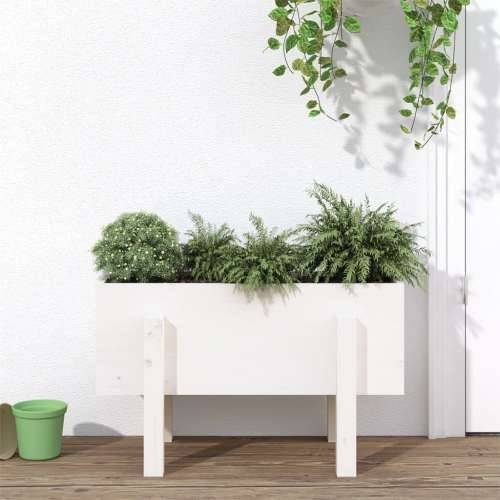 Vrtna sadilica bijela 62 x 30 x 38 cm od masivne borovine - Bijela boja bora 62 x 30 x 38 cm 1 Cijena
