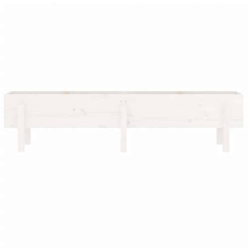 Povišena gredica - Vrtna gredica bijela 160 x 30 x 38 cm masivna borovina - Bijela boja bora 160 x 30 x 38 cm 1 Cijena