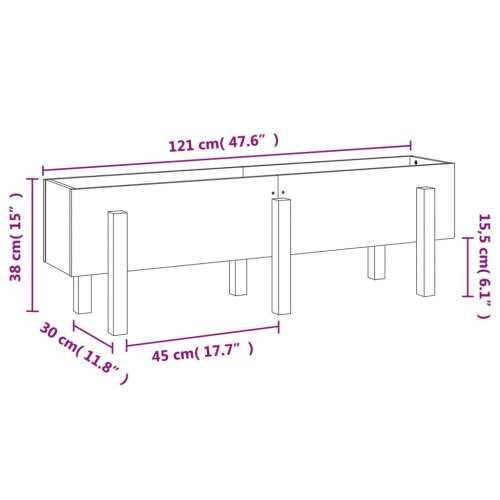 Stupići za parking bijela 121 x 30 x 38 cm masivna borovina Bijela boja bora 121 x 30 x 38 cm 1 Cijena