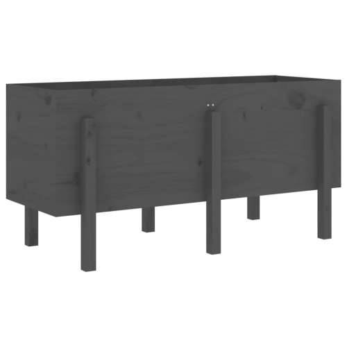 Povišena gredica - Vrtna gredica siva 121 x 50 x 57 cm masivna borovina - Siva boja bora 121 x 50 x 57 cm 1 Cijena