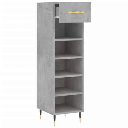 Ormarić za cipele boja betona 30x35x105 cm konstruirano drvo - Beton siva 1 Cijena