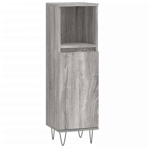 Kupaonski ormarić sivi hrast 30x30x100 cm konstruirano drvo - Sivi hrast sonoma 1 Cijena