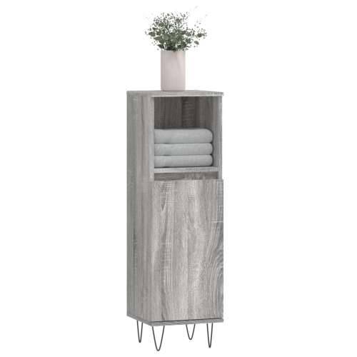 Kupaonski ormarić sivi hrast 30x30x100 cm konstruirano drvo - Sivi hrast sonoma 1 Cijena