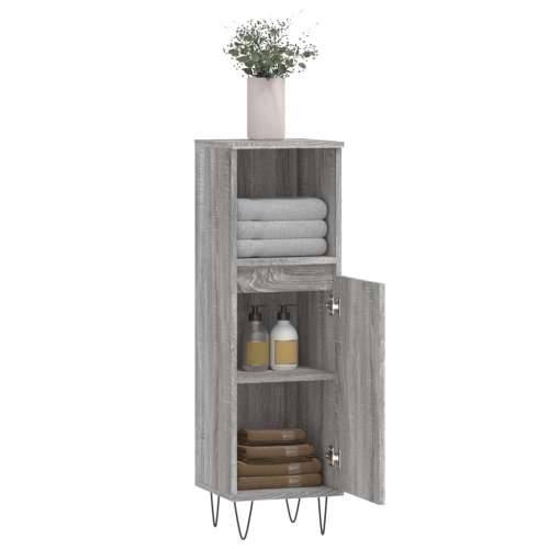 Kupaonski ormarić sivi hrast 30x30x100 cm konstruirano drvo - Sivi hrast sonoma 1 Cijena