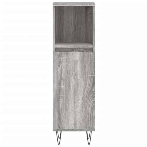 Kupaonski ormarić sivi hrast 30x30x100 cm konstruirano drvo - Sivi hrast sonoma 1 Cijena