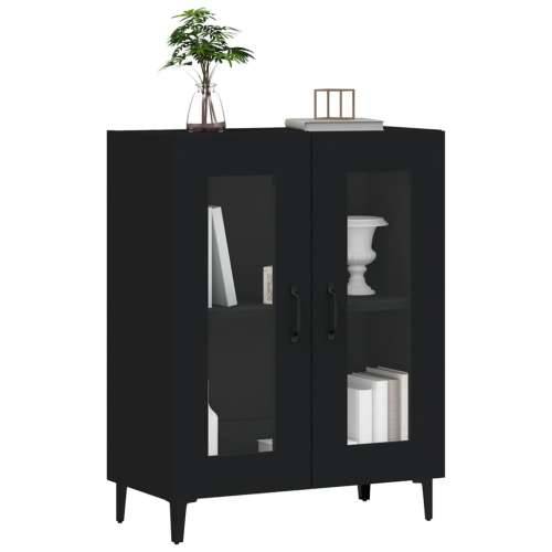 Komoda crna 69,5 x 34 x 90 cm od konstruiranog drva - Crna 1 Cijena