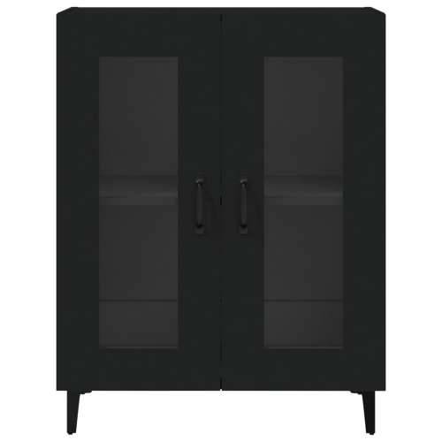 Komoda crna 69,5 x 34 x 90 cm od konstruiranog drva - Crna 1 Cijena