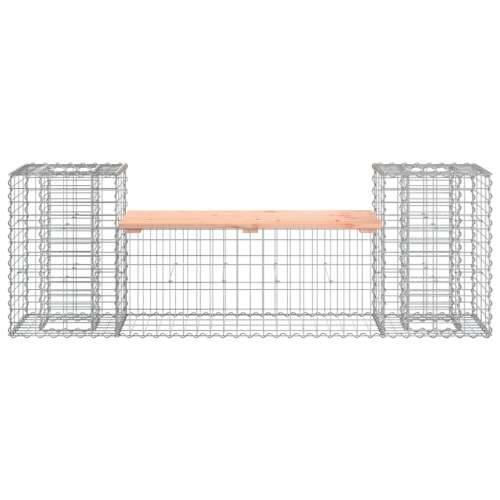 Vrtna klupa s gabionskim dizajnom 183x41x60,5 cm drvo duglazije - Prirodni douglas 1 Cijena