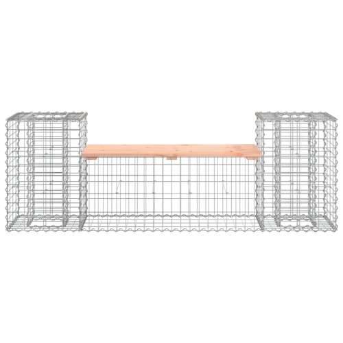 Vrtna klupa s gabionskim dizajnom 183x41x60,5 cm drvo duglazije - Prirodni douglas 1 Cijena