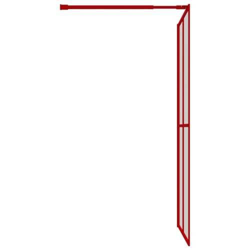 Stijenka za walk-in tuš sa staklom ESG crvena 118 x 195 cm Cijena