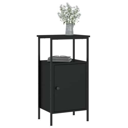 Noćni ormarići 2 kom crni 41 x 31 x 80 cm konstruirano drvo - Crna 2 Cijena