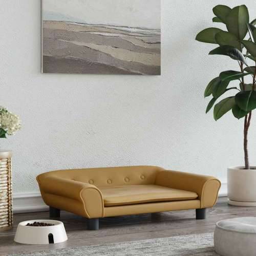 Krevet za pse smeđi 70 x 48 x 22 cm baršunasti - Smeđa 70 x 48 x 22 cm Cijena
