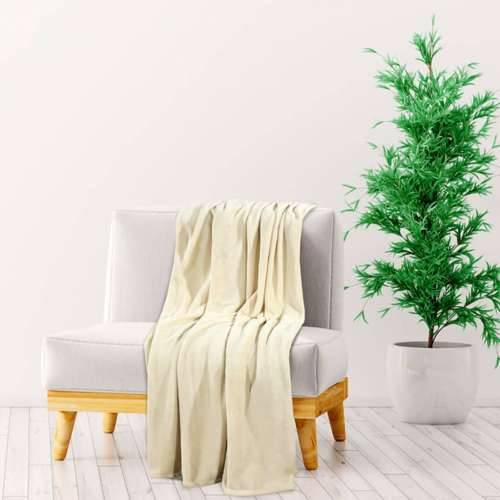 Krem deka 130 x 170 cm poliesterska - Krema 130 x 170 cm 1 Cijena
