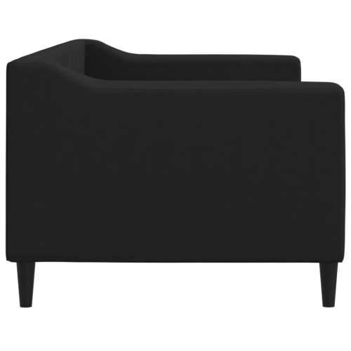Dnevni krevet crni 80 x 200 cm od tkanine - Crna 80 x 200 cm bez madraca Cijena