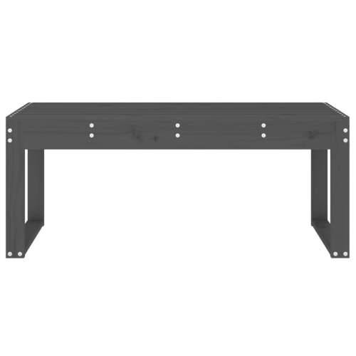 Vrtna klupa siva 110 x 38 x 45 cm od masivne borovine - Siva boja bora 110 x 38 x 45 cm 1 Cijena
