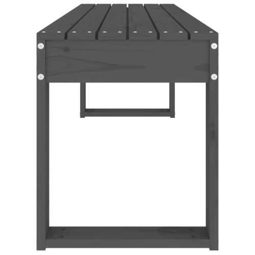 Vrtna klupa siva 110 x 38 x 45 cm od masivne borovine - Siva boja bora 110 x 38 x 45 cm 1 Cijena