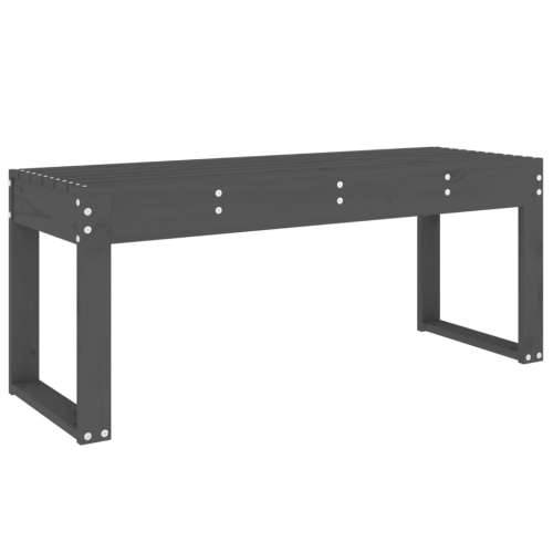 Vrtna klupa siva 110 x 38 x 45 cm od masivne borovine - Siva boja bora 110 x 38 x 45 cm 1 Cijena