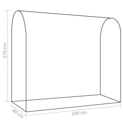 Staklenik s vratima s patentnim zatvaračem 200 x 80 x 170 cm Cijena