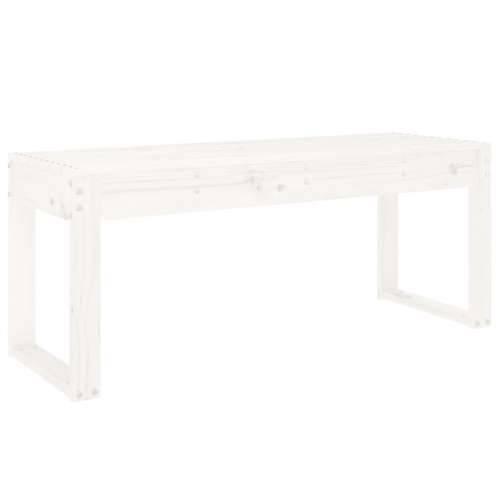 Vrtna klupa bijela 110 x 38 x 45 cm od masivne borovine - Bijela boja bora 110 x 38 x 45 cm 1 Cijena