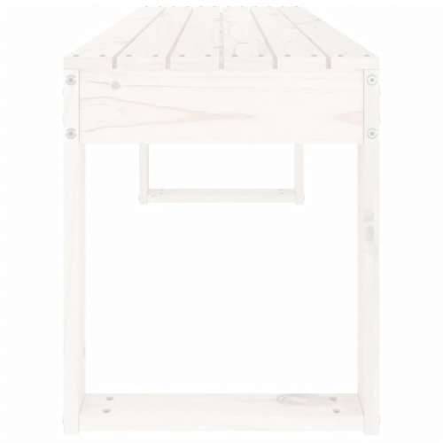 Vrtna klupa bijela 110 x 38 x 45 cm od masivne borovine - Bijela boja bora 110 x 38 x 45 cm 1 Cijena