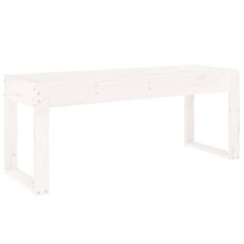 Vrtna klupa bijela 110 x 38 x 45 cm od masivne borovine - Bijela boja bora 110 x 38 x 45 cm 1 Cijena