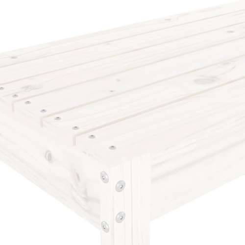 Vrtna klupa bijela 110 x 38 x 45 cm od masivne borovine - Bijela boja bora 110 x 38 x 45 cm 1 Cijena