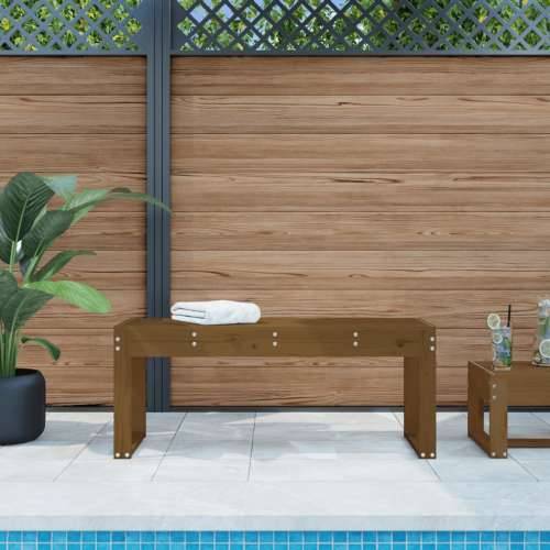 Vrtna klupa boja meda 110 x 38 x 45 cm od masivne borovine - Smeđa boja bora 110 x 38 x 45 cm 1 Cijena