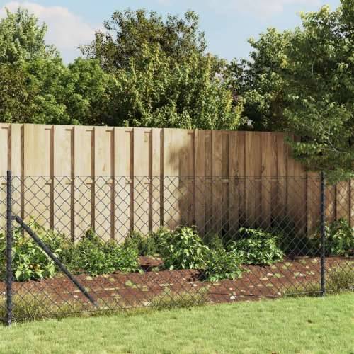 Žičana ograda s prirubnicom antracit 0,8 x 10 m Cijena