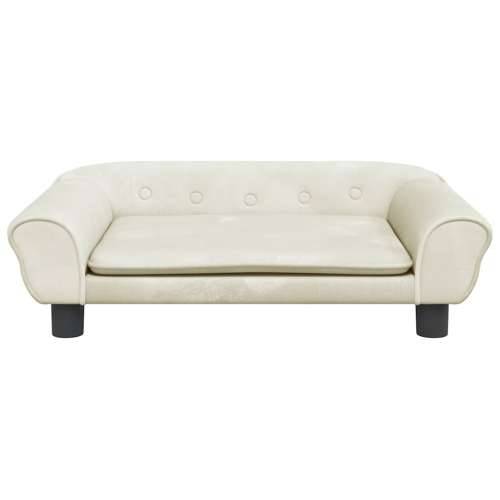 Krevet za pse krem 70 x 48 x 22 cm baršunasti - Krema 70 x 48 x 22 cm Cijena
