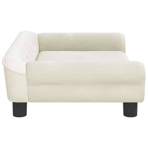 Krevet za pse krem 70 x 48 x 22 cm baršunasti - Krema 70 x 48 x 22 cm Cijena