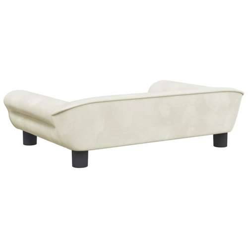 Krevet za pse krem 70 x 48 x 22 cm baršunasti - Krema 70 x 48 x 22 cm Cijena