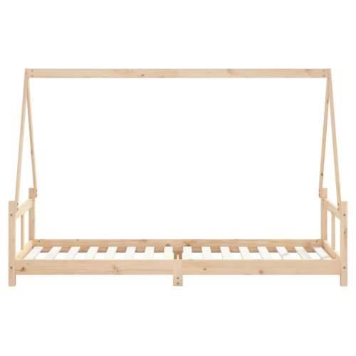 Okvir za dječji krevet 80 x 200 cm od masivne borovine - Prirodna 80 x 200 cm Cijena