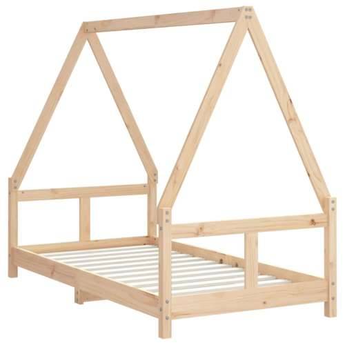 Okvir za dječji krevet 80 x 160 cm od masivne borovine - Prirodna 80 x 160 cm Cijena
