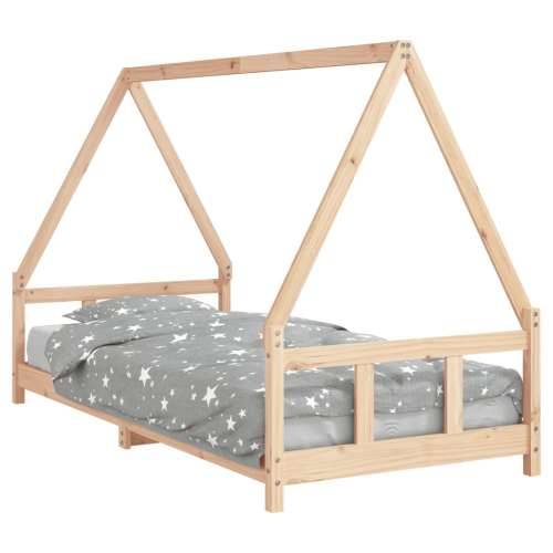 Okvir za dječji krevet 90 x 200 cm od masivne borovine - Prirodna 90 x 200 cm Cijena