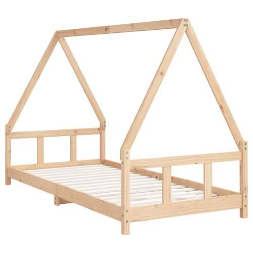 Okvir za dječji krevet 90 x 200 cm od masivne borovine - Prirodna 90 x 200 cm Cijena