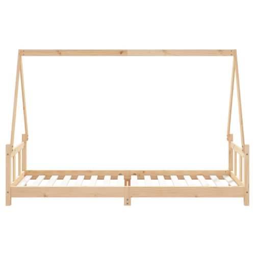 Okvir za dječji krevet 90 x 200 cm od masivne borovine - Prirodna 90 x 200 cm Cijena