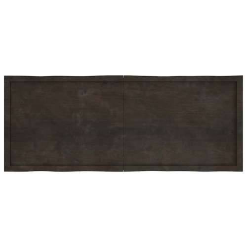 Stolna ploča tamnosmeđa 160x60x(2-4) cm obrađena hrastovina - Tamno smeđa 160 x 60 x 4 cm 1 Cijena
