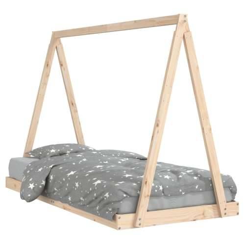 Okvir za dječji krevet 90 x 190 cm od masivne borovine - Prirodna 90 x 190 cm Cijena