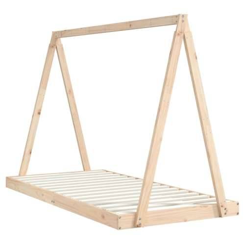 Okvir za dječji krevet 90 x 190 cm od masivne borovine - Prirodna 90 x 190 cm Cijena