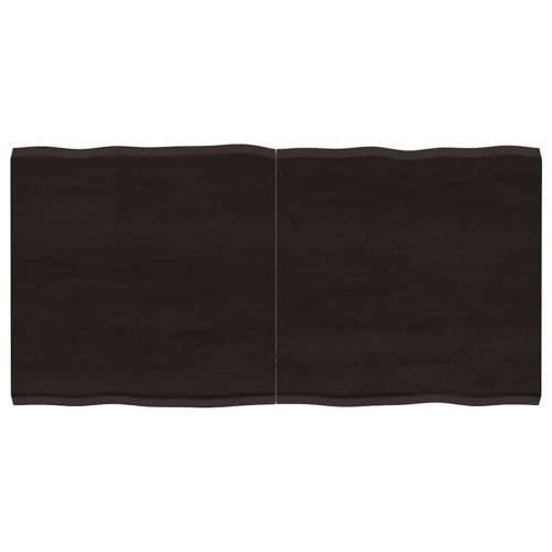 Stolna ploča tamnosmeđa 120x60x(2-4) cm obrađena hrastovina - Tamno smeđa 120 x 60 x 4 cm 1 Cijena