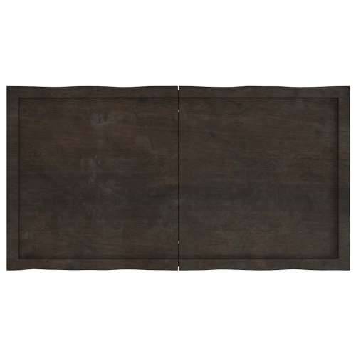 Stolna ploča tamnosmeđa 120x60x(2-4) cm obrađena hrastovina - Tamno smeđa 120 x 60 x 4 cm 1 Cijena