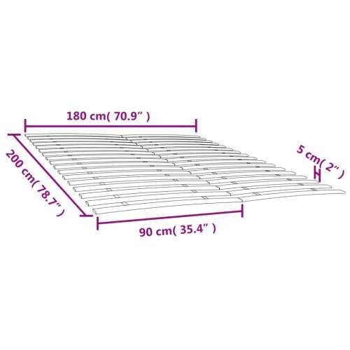 Podnice za krevet s 34 letvice 2 kom 90 x 200 cm Cijena