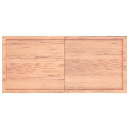 Stolna ploča svjetlosmeđa 140x60x(2-6) cm obrađena hrastovina - Svjetlosmeđa 140 x 60 x 6 cm 1 Cijena