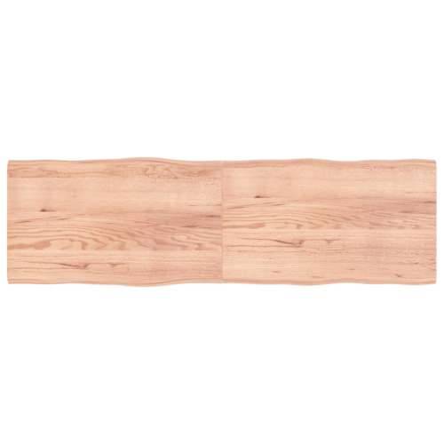 Stolna ploča svjetlosmeđa 200x60x(2-4) cm obrađena hrastovina - Svjetlosmeđa 200 x 60 x 4 cm 1 Cijena