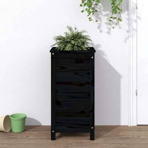 Vrtna sadilica crna 40 x 40 x 78 cm od masivne borovine - Crna boja bora 40 x 40 x 78 cm 1 Cijena
