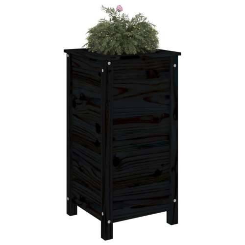 Vrtna sadilica crna 40 x 40 x 78 cm od masivne borovine - Crna boja bora 40 x 40 x 78 cm 1 Cijena