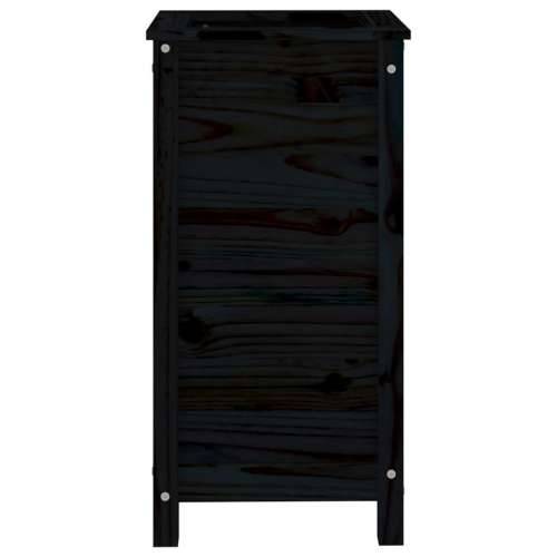 Vrtna sadilica crna 40 x 40 x 78 cm od masivne borovine - Crna boja bora 40 x 40 x 78 cm 1 Cijena