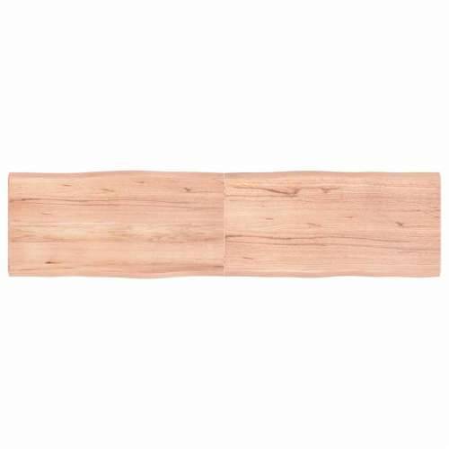 Stolna ploča svjetlosmeđa 160x40x(2-4) cm obrađena hrastovina - Svjetlosmeđa 160 x 40 x 4 cm 1 Cijena
