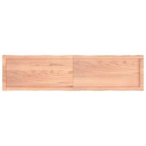 Stolna ploča svjetlosmeđa 160x40x(2-4) cm obrađena hrastovina - Svjetlosmeđa 160 x 40 x 4 cm 1 Cijena